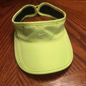 Nike Dri Fit neon yellow visor. EUC